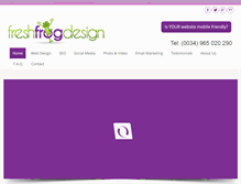 Tablet Screenshot of freshfrogdesign.com